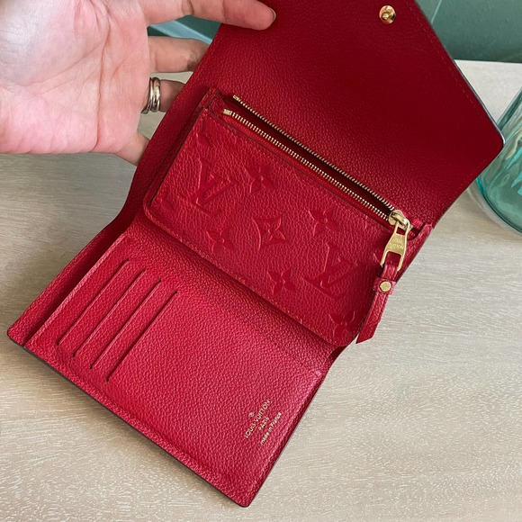 Louis Vuitton Empreinte Curieuse Leather Wallet Red Cerise SP1175 - Picture 7 of 15